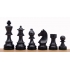 German Knight Ebonised 3,5" chess pieces